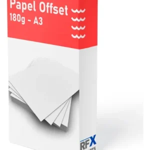 Papel Offset 180g Tamanho A3 Caixa Com 500 Folhas Branco