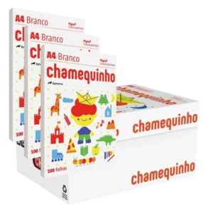 Papel Sulfite A4 Chamequinho 75g 210 x 297mm – Caixa com 50 Resmas – 5000 Folhas